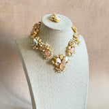Berta Pink Pearl Necklace Set