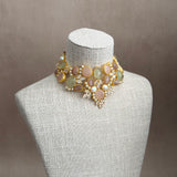 Areej Rose Mint Necklace Set
