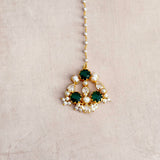 Aaliyah Green Crystal Choker Set - Ahseya & Co