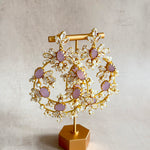 Tareen Lilac Crystal Drop Earrings - Ahseya & Co