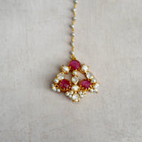 Aaliyah Pink Crystal Choker Set - Ahseya & Co