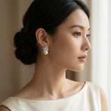 Pearl Shard Crystal Earrings