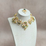 Virelle Olive Pink Choker Set - Ahseya & Co