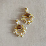 Jasmine Brown Crystal Earrings - Ahseya & Co