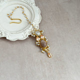 Azura Peach Crystal Necklace Set