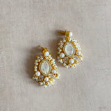 Lana Crystal Pearl Drop Earrings