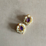 Kairen Purple Stud Earrings