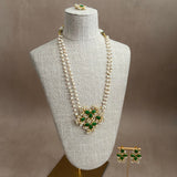 Liyana Green Pearl Mala Set