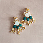 Green Pearl Earrings - Ahseya & Co
