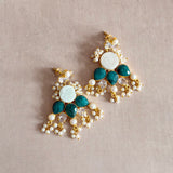 Green Pearl Earrings - Ahseya & Co