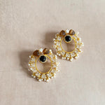 Sloane Brown Crystal Stud Earrings - Ahseya & Co