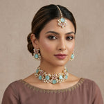 Heer Blue Choker Set - Ahseya & Co