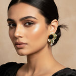 Eliza Black Stud Earrings - Ahseya & Co