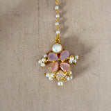 Areeba Pink Lilac Choker Set