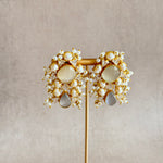 Noor Grey Stud Earrings - Ahseya & Co