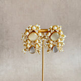 Noor Grey Stud Earrings - Ahseya & Co