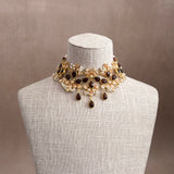 Liyana Mocha Crystal Choker Set