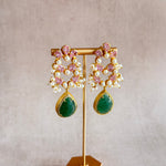 Kenzie Green Crystal Drop Earrings - Ahseya & Co