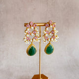 Kenzie Green Crystal Drop Earrings - Ahseya & Co