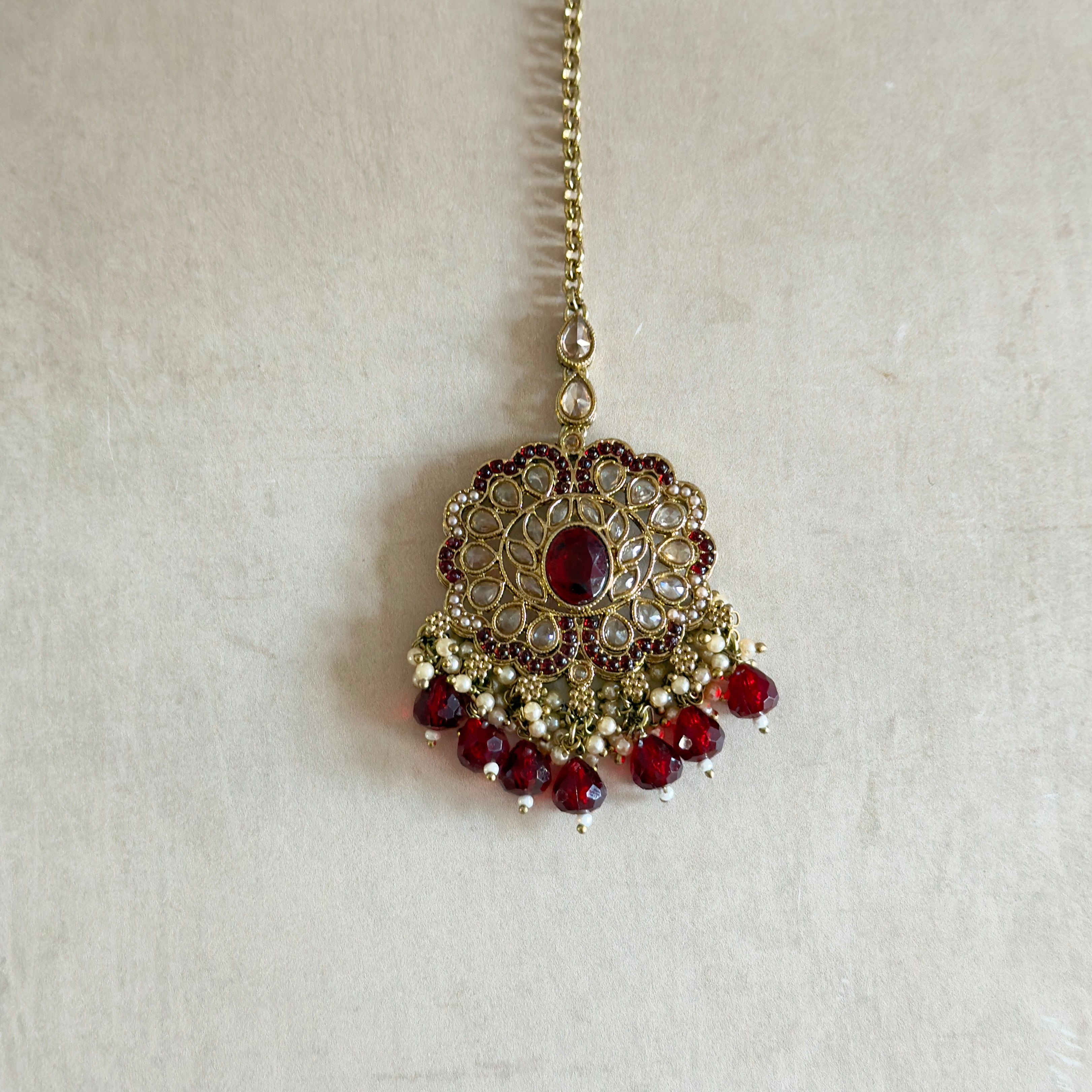 Zareefa Ruby Choker Set - Ahseya & Co