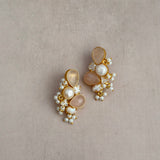 Inez Rose Pearl Stud Earrings