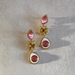 Labeeba Pink Drop Earrings - Ahseya & Co
