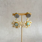 Grey Crystal Drop Earrings - Ahseya & Co