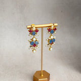 Elouise Blue Red Crystal Necklace Set