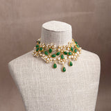 Liyana Green Crystal Choker Set