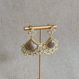 Rue Mink Crystal Drop Earrings