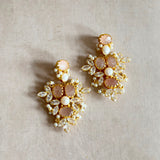 Rhea Rose Crystal Drop Earrings - Ahseya & Co