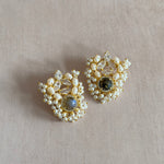 Oyster Crystal Stud Earrings - Ahseya & Co
