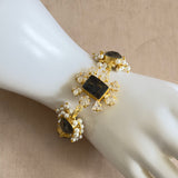 Kylie Black Crystal Bracelet - Ahseya & Co