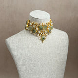 Sorrento Olive Kundan Choker Set