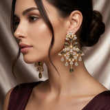 Fiora Mocha Crystal Drop Earrings