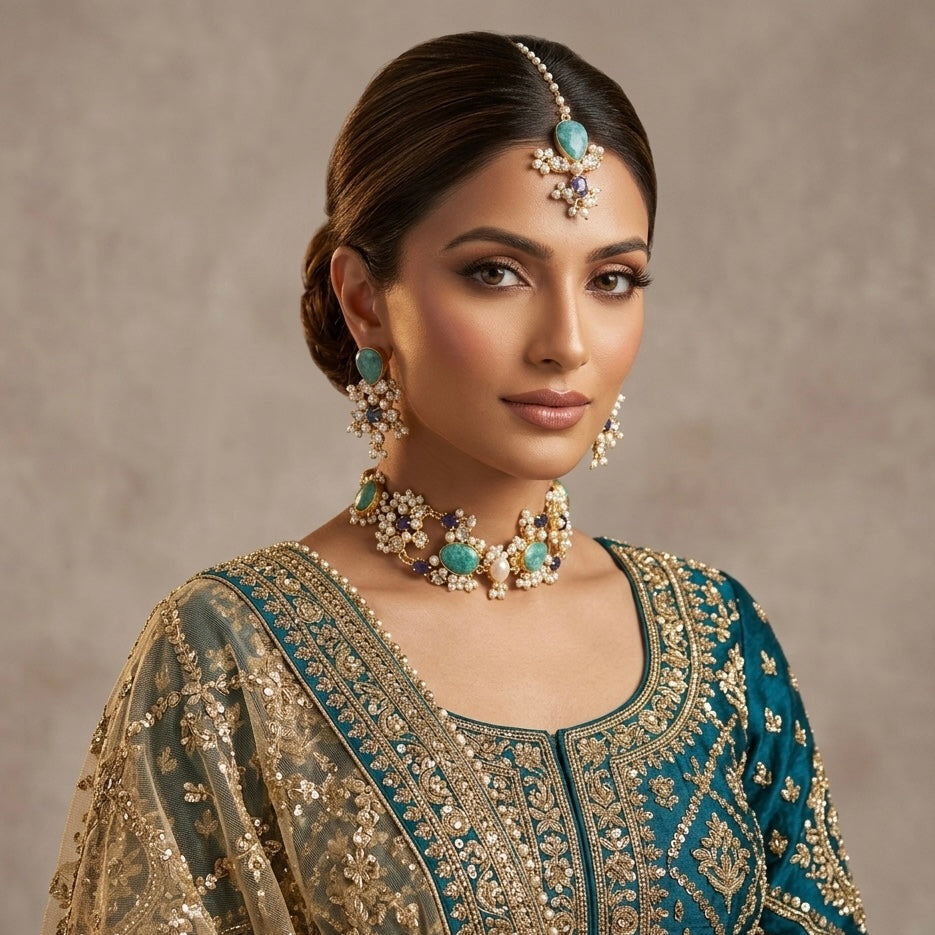 Maria Pearl Choker Set - Ahseya & Co