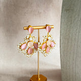 Vayda Pink Crystal Necklace Set - Ahseya & Co