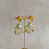 Liv Jade Amber Drop Earrings - Ahseya & Co