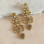 Karima lilac Crystal Earrings - Ahseya & Co