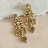 Karima lilac Crystal Earrings - Ahseya & Co