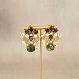 Thalia Purple Stud Earrings