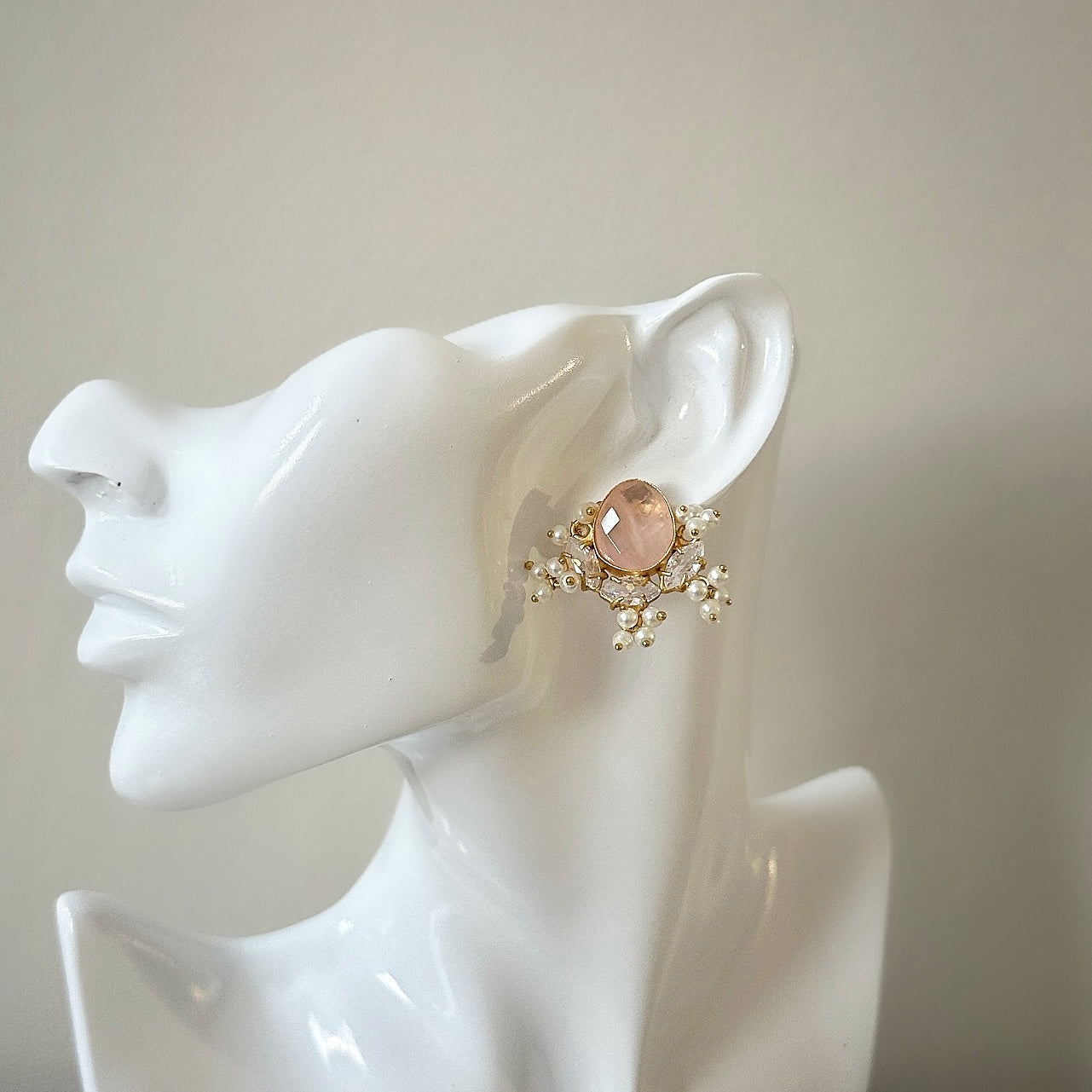 Classic Rose Stud Earrings - Ahseya & Co.