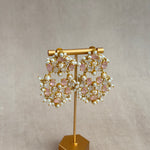 Raneema Pink Crystal Drop Earrings - Ahseya & Co