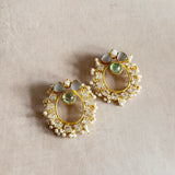 Sloane Grey Crystal Stud Earrings - Ahseya & Co