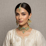 Sorrento Jade Kundan Choker Set