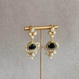 Ezmay Black Pearl Drop Earrings - Ahseya & Co