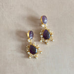 Mika Purple Drop Earrings - Ahseya & Co
