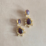 Mika Purple Drop Earrings - Ahseya & Co