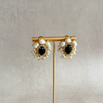 Kairen Black Stud Earrings - Ahseya & Co