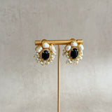 Kairen Black Stud Earrings - Ahseya & Co